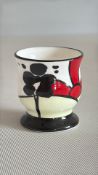 Art deco sunburst pot