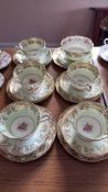 Set of six Paragon bone china tea trios