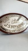 J.S Fry & Sons limited framed mirror