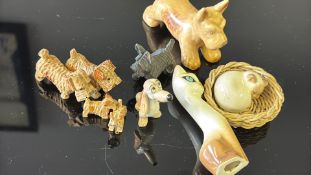 Collection of model animals to include Walt Disney