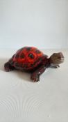 Anita Harris large tortoise signed in gold