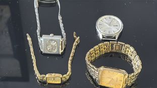 4x Vintage Seiko wristwatches