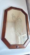Framed Boot's mirror