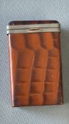 Military cigarette box with box liner & outer skin