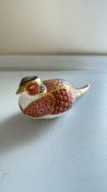 Royal crown derby pheasant gold stopper