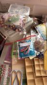 Mixed craft and quilling supplies