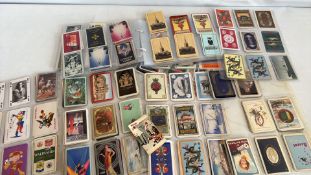 Album of advertising playing cards