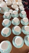 Royal Doulton turquoise and gilt pattern H4805 tea service