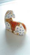 Royal crown derby Imari horse gold stopper