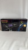 F30070M refractor astronomical telescope in original box, complete with tripod and accessories.