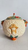 Clarice Cliff Celtic Harvest covered sugar bowl