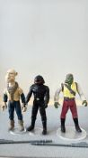 3 Vintage Kenner Star Wars action figures: Yak Face, Imperial Gunner & Barada