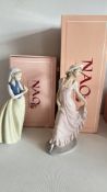 Pair of NAO by Lladro porcelain figurines, boxed