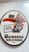Cast iron Guinness Him strong sign