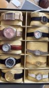 Boxed collection of wristwatches