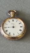 9ct God cased Waltham fob watch A.F Total Weight 3