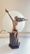 Art deco style table lamp