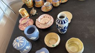 Mixed lot of Wedgwood jasperware and various ceramics