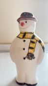 Anita Harris snowman figure signed in gold