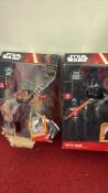 Pair of Star Wars animatronic interactive figures: Darth Vader & Chewbacca