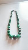 Malachite necklace