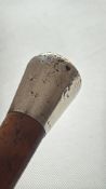 Silver topped walking stick