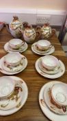 Japanese dragon lithophane porcelain part tea service