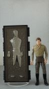 Vintage Kenner 3.75-inch “Han Solo in Carbonite” articulated action figure with detachable smoky-