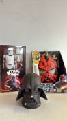 Group of Star Wars toys and role-play masks