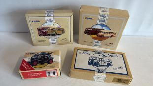Group of 4 boxed Corgi Classics model vehicle sets