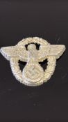 WWII German Reich police cap eagle