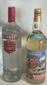 Smirnoff Vodka and Licoraria Triunfante Anis Escarchado 2 Bottles
