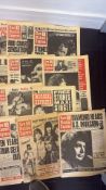 Collection of circa 1971 72 New Musical Express newspapers