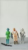 Vintage Star Wars Kenner Greedo, Bossk & AT-AT Driver Figures (3)