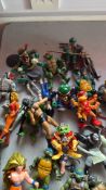 Group of mixed-franchise action figures