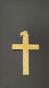 9ct Gold cross pendant