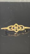 9ct Gold pin brooch 2.4g