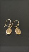 Pair of 9ct Gold coffee bean earrings 1.1g