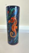 Anita Harris seahorse vase signed in gold