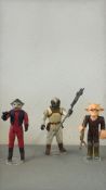 Set of three Star Wars Return of the Jedi 3.75-inch action figures by Kenner, 1983–84: Nien Nunb
