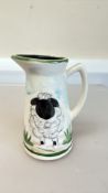 Anita Harris sheep jug signed in gold