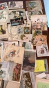 Collection of Victorian greeting and trade cards