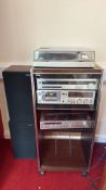 Technics hi-fi separates system with cabinet