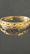 18ct Gold ring 1.7g Size L.5