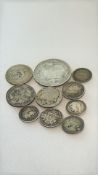 Bag of silver coins