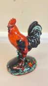 Anita Harris cockerel signed in gold