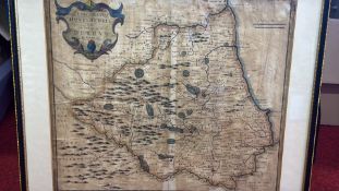 Robert Morden map of Durham, c.1695