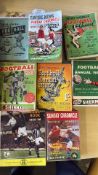 Collection of football annuals from the 50's
