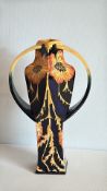 Moorcroft Black Ryden twin-handled vase, 2002