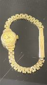 9ct Gold cased ladies wristwatch